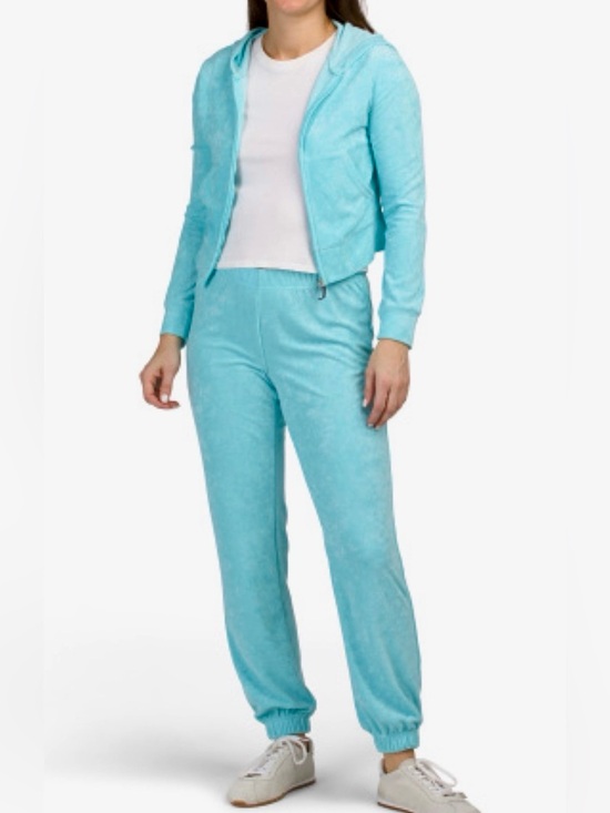 Juicy Couture Other - JUICY COUTURE NWT 2pc Towel Terry Jacket & Joggers Set With Original Rhinestone